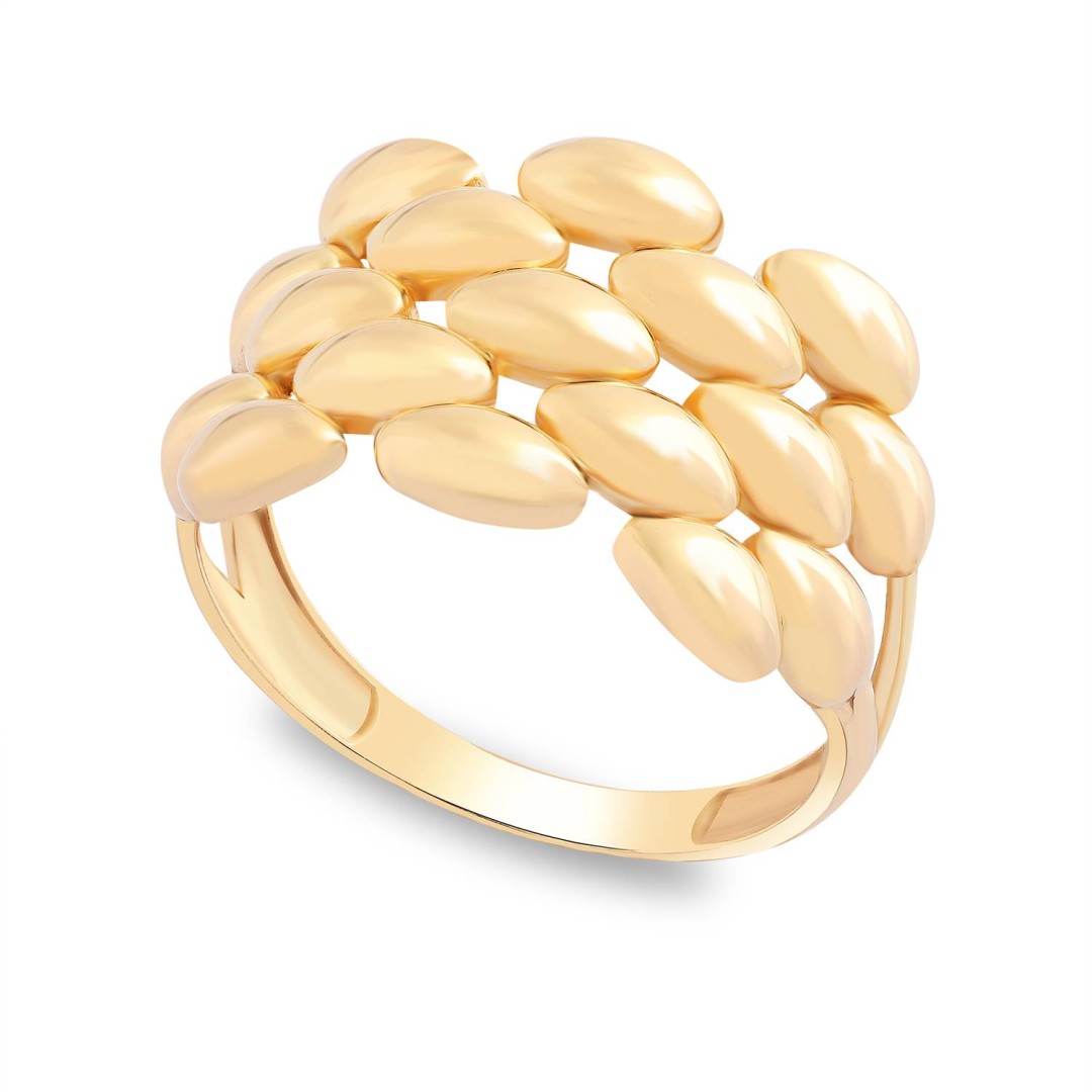 14 Ayar Sarı Altın Minimal Dorika Taşsız Yüzük